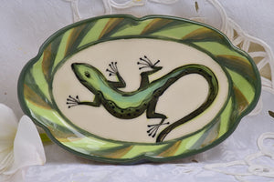 Handcrafted Ceramic Small Oval Plate in Stoneware - Lillie Ceramics
