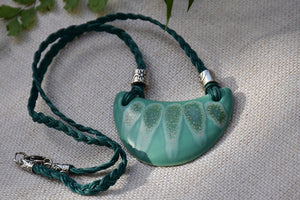 Ceramic Shield Necklace - Lillie Ceramics
