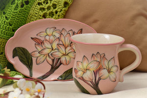 Set of Mug & Plate in Stoneware - Lillie Ceramics