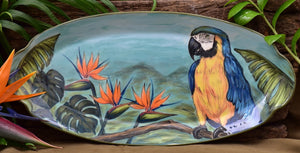 Hand Crafted Ceramic Oval Fish Platter in Stoneware - Lillie Ceramics