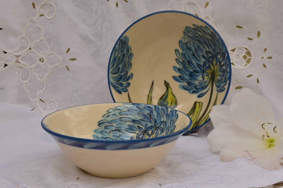 Hand Thrown Ceramic Bowl for Soup & Pasta in Stoneware - Lillie Ceramics