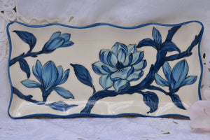 Handcrafted Ceramic Rectangular Serving Platter in Stoneware - Lillie Ceramics