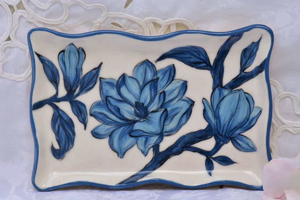 Hand Crafted Ceramic Plate for Bread & Cake in Stoneware - Lillie Ceramics
