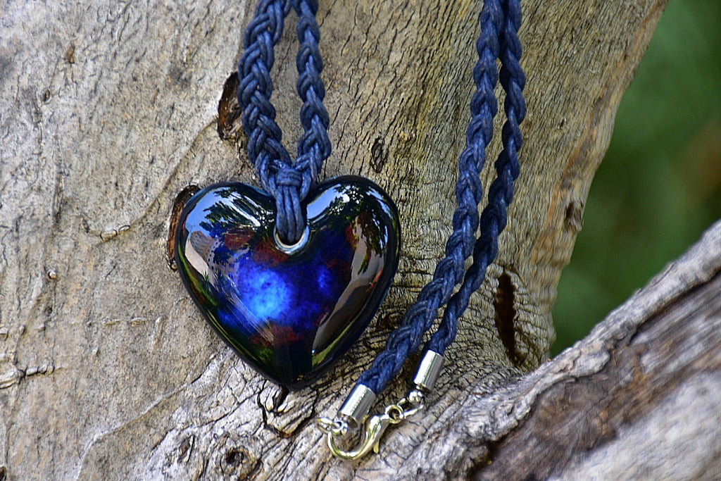 Ceramic Heart Necklace - Lillie Ceramics