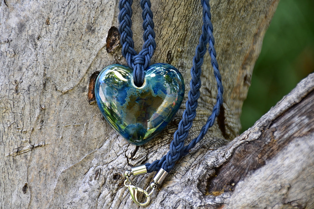 Ceramic Heart Necklace - Lillie Ceramics