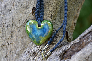 Ceramic Heart Necklace - Lillie Ceramics