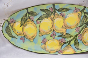 Hand Crafted Ceramic Oval Fish Platter in Stoneware - Lillie Ceramics